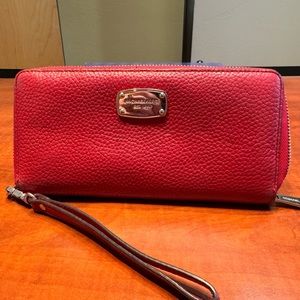 Vibrant Red Michel Kors Wallet